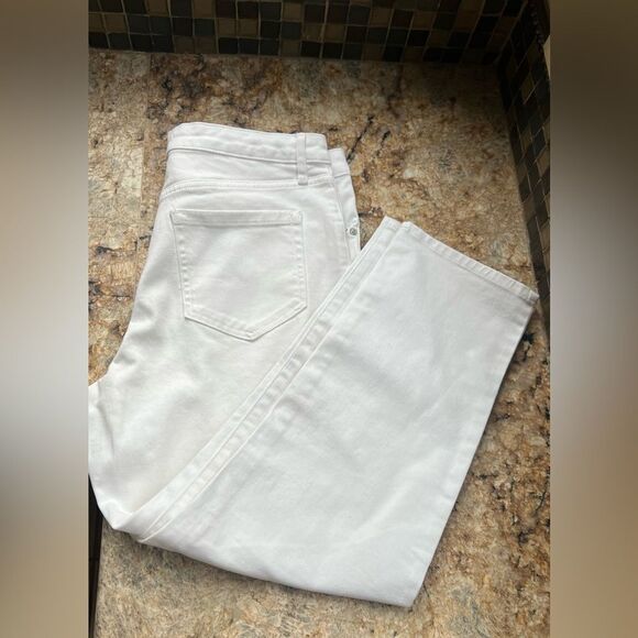 Ella Moss White High Waist Straight Jean - Picture 2 of 8